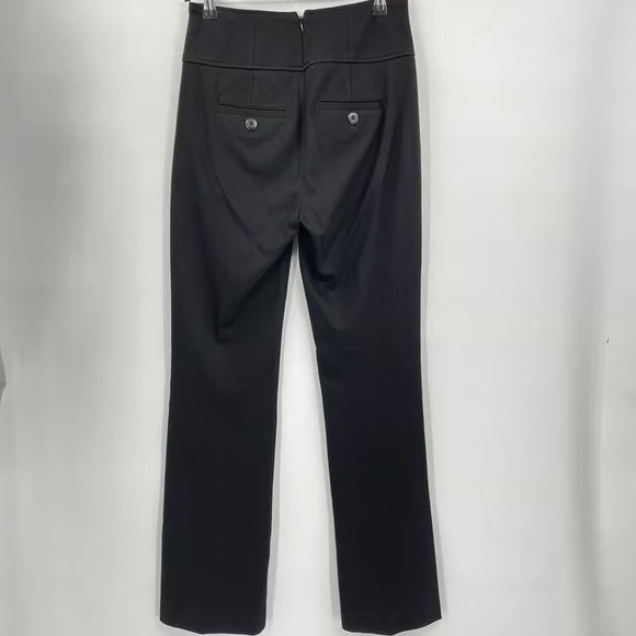 Cabi High Rise Flared Dress Pants Womens 2 Black Stretch Knit Elegant Chic City - Picture 6 of 6